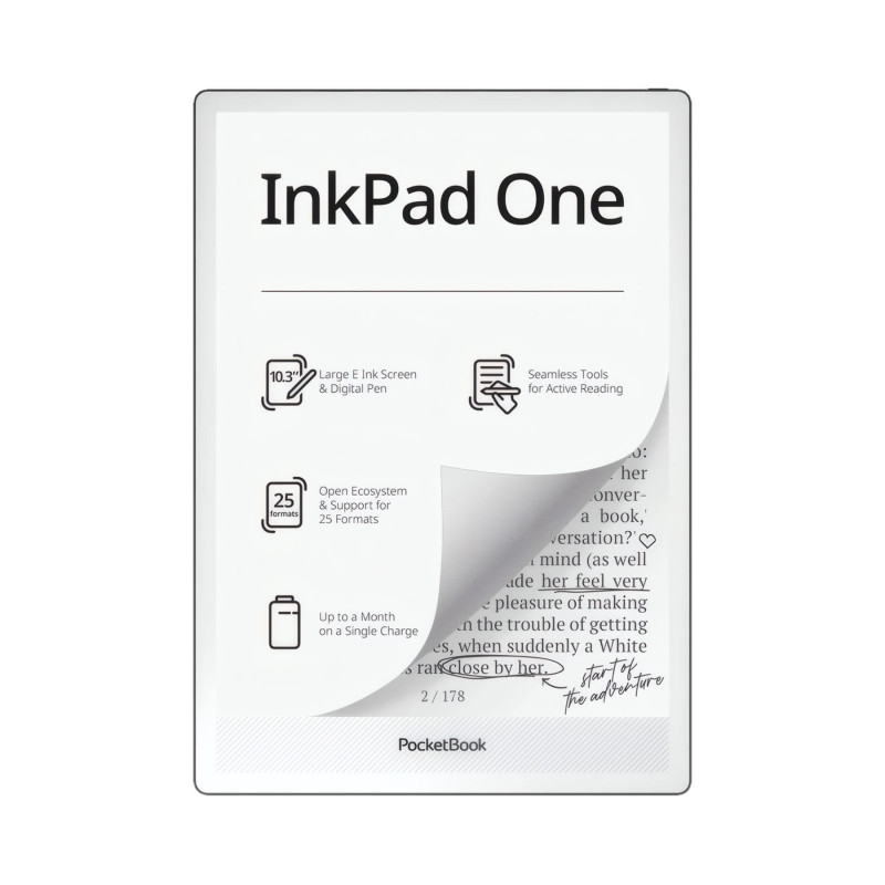 Pocketbook Inkpad One Matte Black / Lector De Libros Electró - 7640152098116