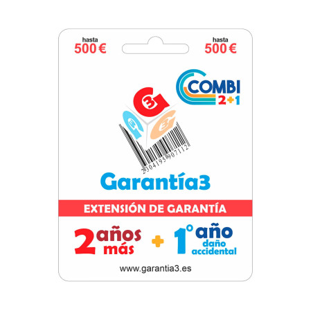Garantía3 Combi 2+1 / Cobertura Hasta 500 / 2 Años De Exten - 8033509887461