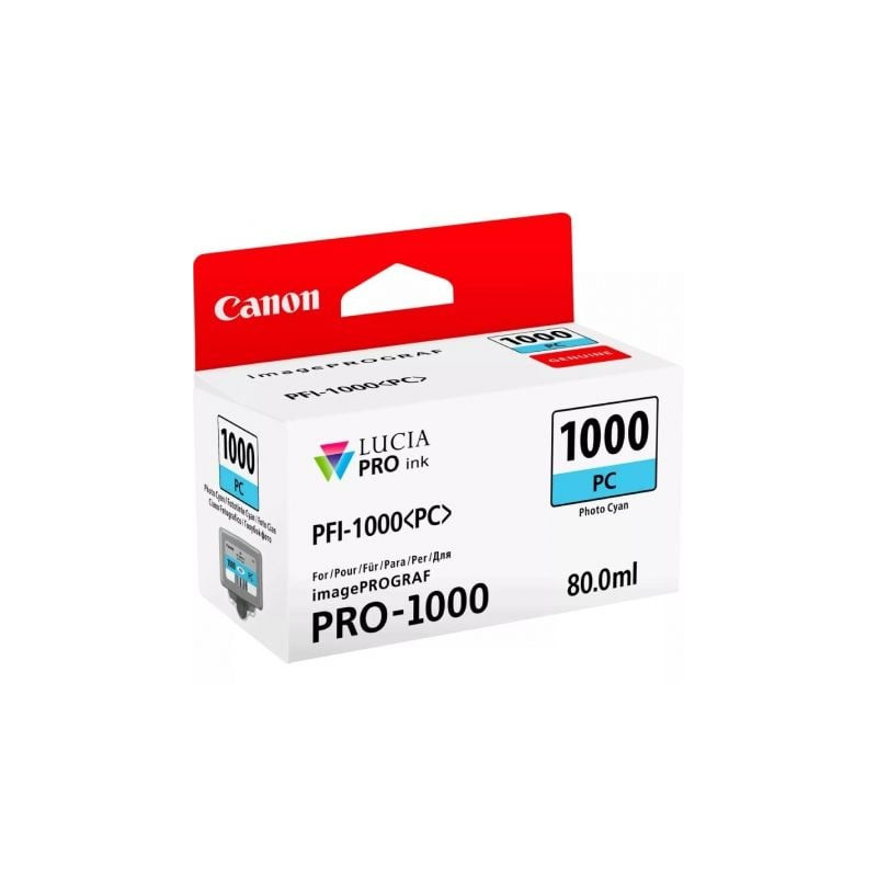 Cartucho de Tinta Original Canon PFI-1000PC/ Cian Foto - 0550C001