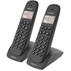 Logicom Telefono Dect Vega 255T Negro Duo - VEGA255T_DUO_NOIR