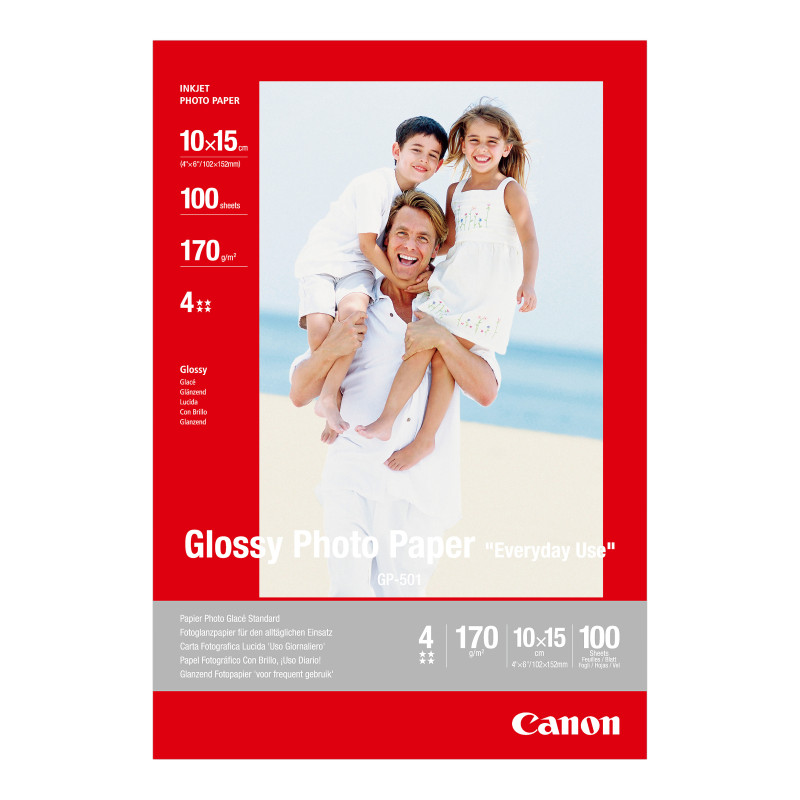 Canon GP-501 10x15, glossy 200 g, 100 Sheets - 0775B003