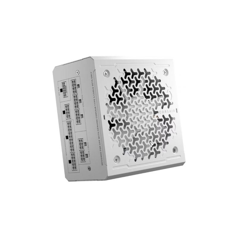 Fuente de Alimentación Corsair RM1000/ 1000W/ Ventilador 12cm/ Cybenetics Gold/ ATX 3.1/ PCIe 5.1/ Blanca - CP-9020294-EU