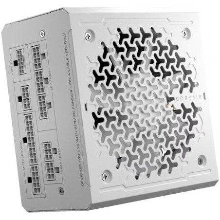 Fuente de Alimentación Corsair RM1000/ 1000W/ Ventilador 12cm/ Cybenetics Gold/ ATX 3.1/ PCIe 5.1/ Blanca - CP-9020294-EU