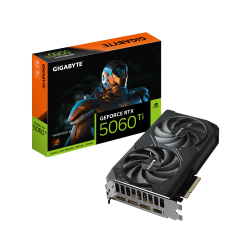 GIGABYTE GeForce RTX 5060 Ti WINDFORCE 8G Tarjeta Gráfica – 8 GB GDDR7, 128 bits, PCI-E 5.0, 2572 MHz Frecuencia del núcleo, 3 x