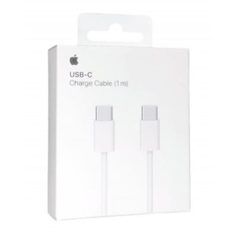 Cable original usb tipo c apple 1m -  macho - macho -  blanco - MQKJ3ZM/A