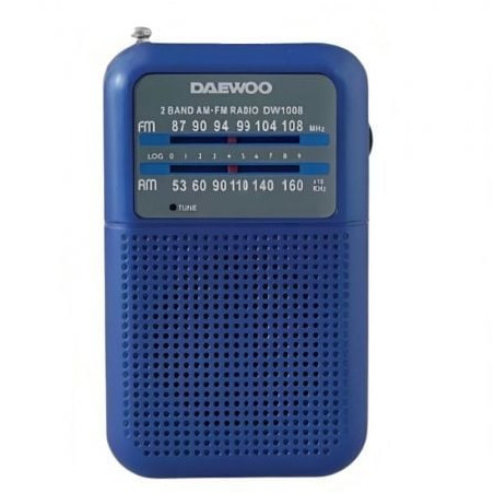 Radio Portátil Daewoo DW1008/ Azul - DW1008BL