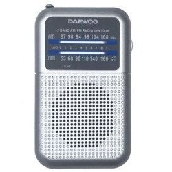 Radio Portátil Daewoo DW1008/ Plata - DW1008SL