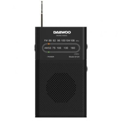 Radio Portátil Daewoo DW1027/ Negra - DW1027