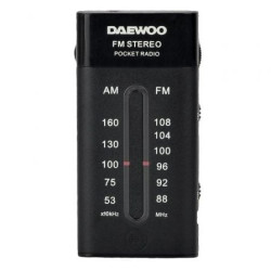 Radio Portátil Daewoo DW1109/ Negra - DW1109