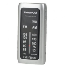 Radio Portátil Daewoo DW1129/ Plata - DW1129