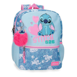 Mochila Hearts Stitch Disney 33cm adaptable - 8447444014606