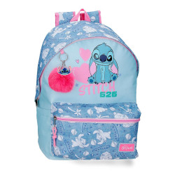 Mochila Hearts Stitch Disney 44cm adaptable - 8447444014637