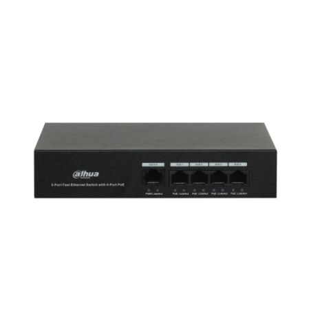 (DH-PFS3005-4ET-36) DAHUA SWITCH POE 4 PUERTOS + 1 - 1.0.01.20.10512-0134