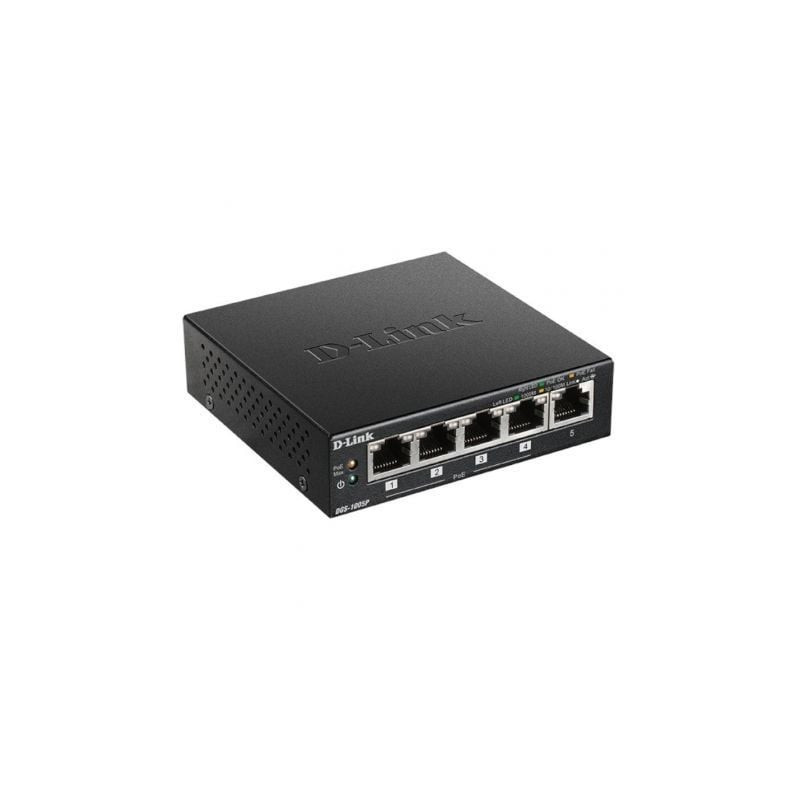 Switch D-Link DGS-1005P 5 Puertos/ RJ-45 10/100/1000 PoE - DGS-1005P/E