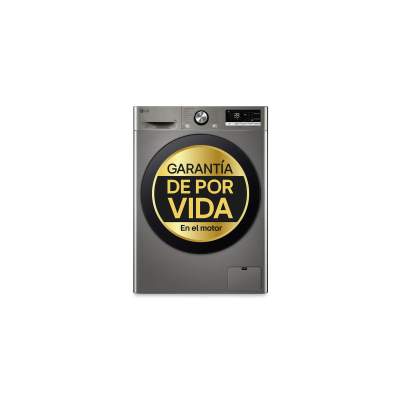 LAVADORA LG BLANCA F4WR7009AGS 9KG 1400RPM CLASE A INOX - F4WR7009AGS