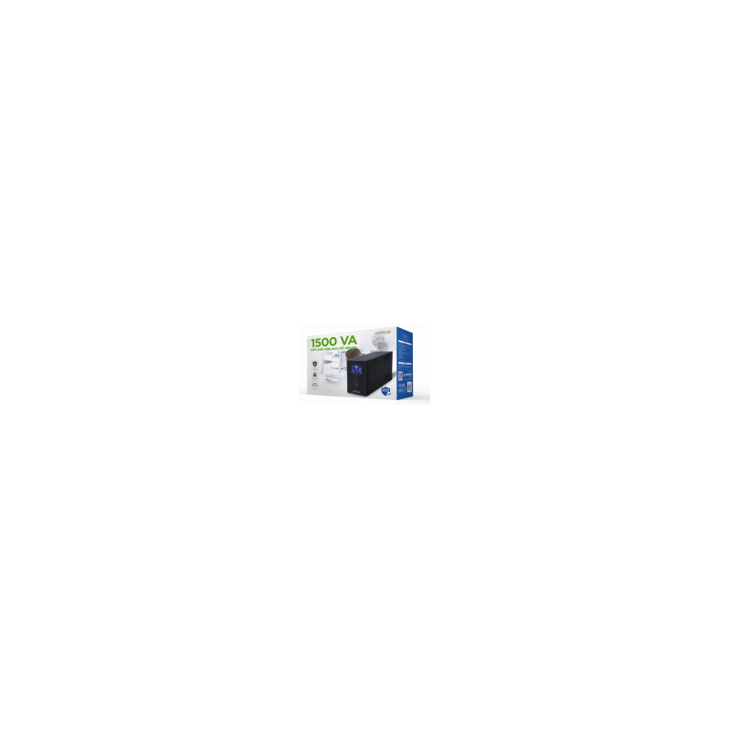 SAI GEMBIRD CON USB Y DISPLAY LCD 1500 VA NEGRO - EG-UPS-034