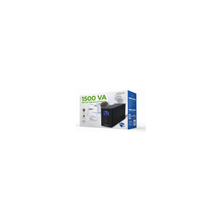 SAI GEMBIRD CON USB Y DISPLAY LCD 1500 VA NEGRO - EG-UPS-034