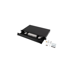 PATCH PANEL LANBERG 1U 19" FIBRA OPTICA 24 PTS SC SIMPLEX O 24 PTS LC DUPLEX BK - FOP1-24SS-LDB