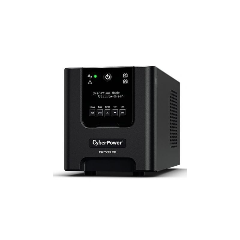 SAI Línea Interactiva Cyberpower PR750ELCD/ 750VA-675W/ 6 Salidas/ Formato Torre - PR750ELCD