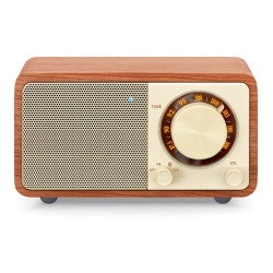 Sangean Wr-7 Plus Cerezo Natural / Radio Con Mueble De Mader - 4711317998411