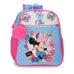Mochila Flowers Minnie Disney 33cm adaptable - 8447444016297