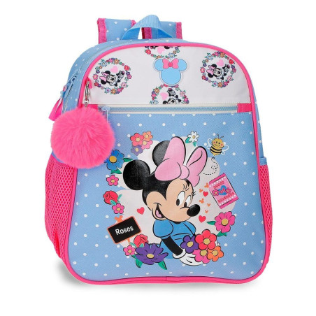 Mochila Flowers Minnie Disney 33cm adaptable - 8447444016297