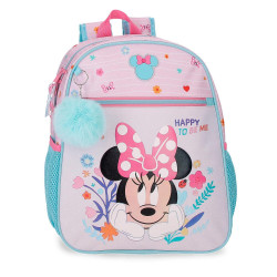 Mochila Happy To Be Me Minnie Disney 33cm adaptable - 8447444024711