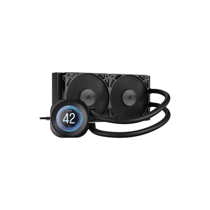 Corsair Nautilus 240 RS LCD Procesador Sistema de refrigeración líquida todo en uno 12 cm Negro 1 pieza(s) - CW-9061031-WW
