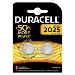 Pack de 2 Pilas de Botón Duracell DL2025B2/ 3V - DL2025B2
