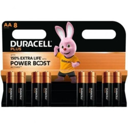 Pack de 8 Pilas AA Duracell Plus Power Boost DPBLR6B8/ 1.5V/ Alcalinas - DPBLR6B8