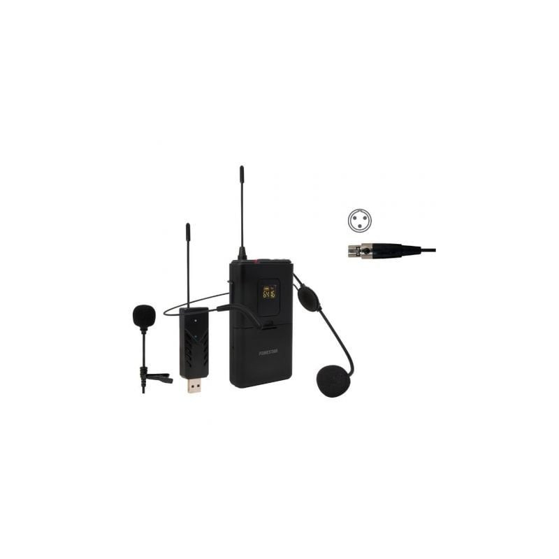 Micrófono de cabeza y solapa UHF Fonestar WI-MIC - WI-MIC