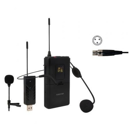 Micrófono de cabeza y solapa UHF Fonestar WI-MIC - WI-MIC
