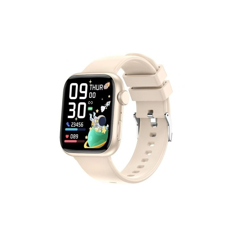 Smartwatch Forever IGo Watch 3 JW-500/ Notificaciones/ Frecuencia Cardíaca/ Marfil - GSM180534
