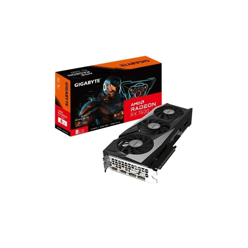 Tarjeta Gráfica Gigabyte Radeon RX 7600 Gaming OC/ 8GB GDDR6 - 9VR76GO-00-G10