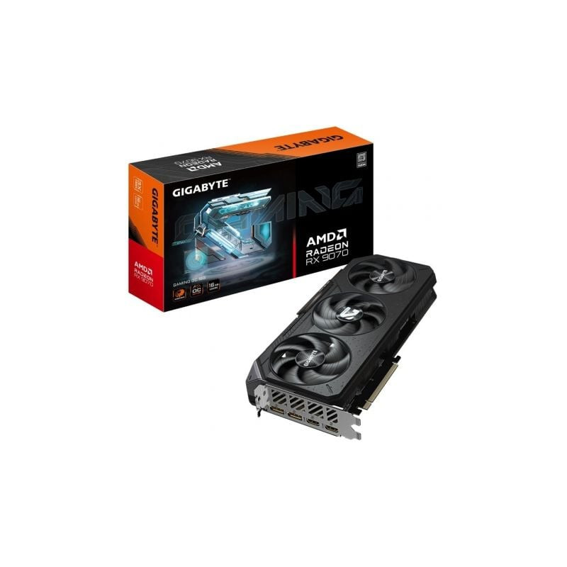 Tarjeta Gráfica Gigabyte Radeon RX 9070 Gaming OC/ 16GB GDDR6 - 9VR9070GO-00-G10