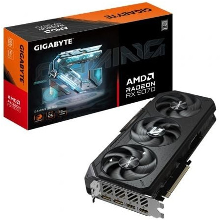 Tarjeta Gráfica Gigabyte Radeon RX 9070 Gaming OC/ 16GB GDDR6 - 9VR9070GO-00-G10