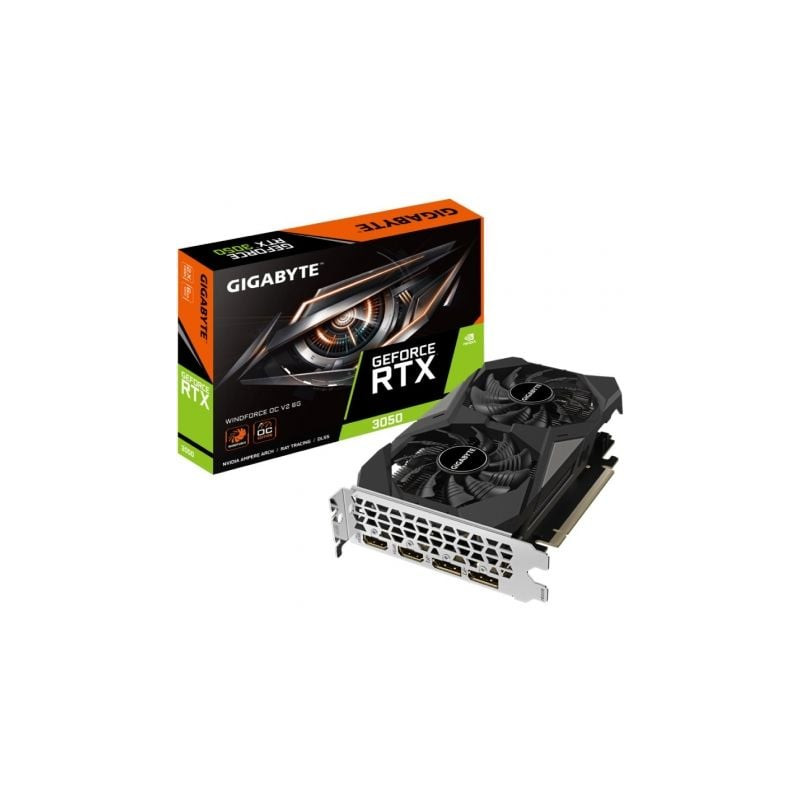 Tarjeta Gráfica Gigabyte GeForce RTX 3050 WindForce OC V2/ 6GB GDDR6 - 9VN305WO62-00-G10