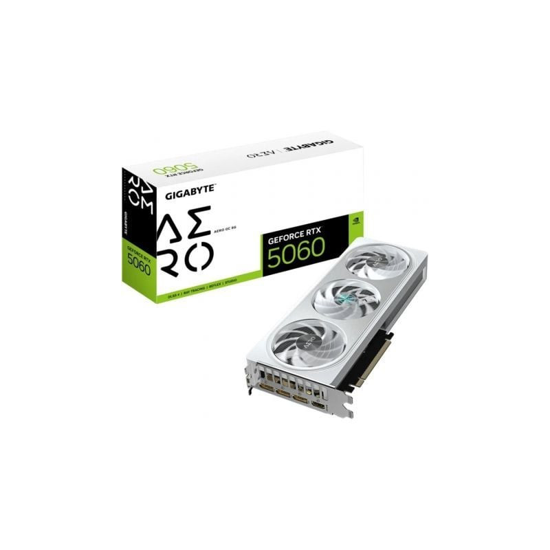 Tarjeta Gráfica Gigabyte GeForce RTX 5060 Aero OC/ 8GB GDDR7 - 9VN5060AO-00-G10