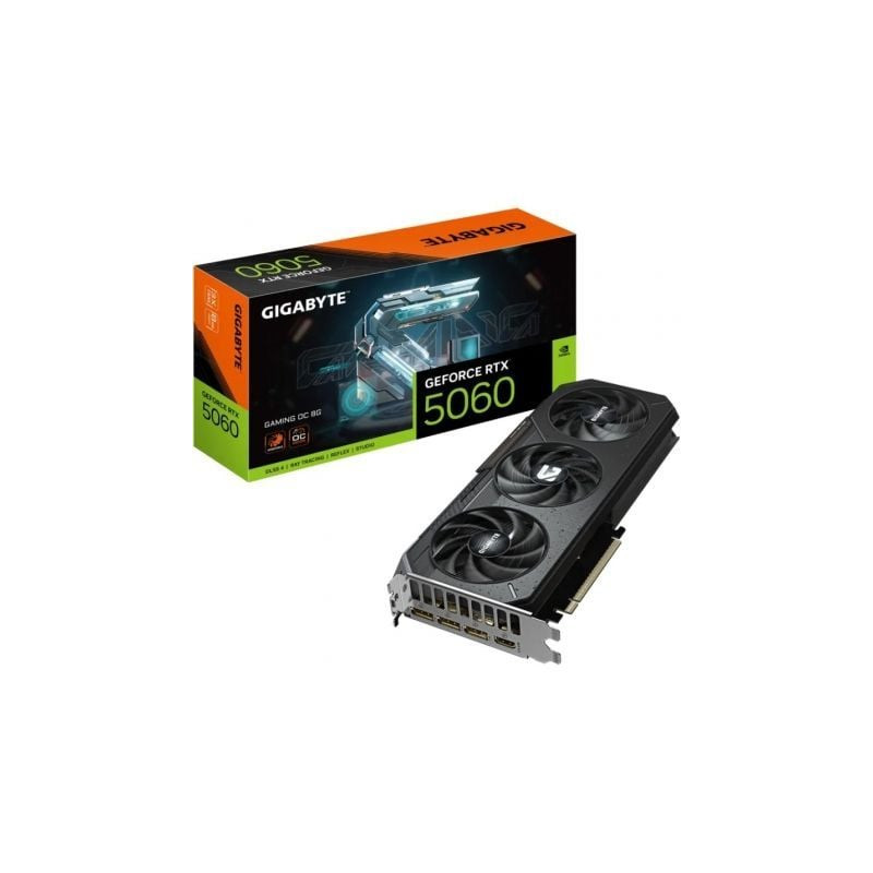Tarjeta Gráfica Gigabyte GeForce RTX 5060 Gaming OC/ 8GB GDDR7 - 9VN5060GO-00-G10