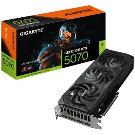Tarjeta Gráfica Gigabyte GeForce RTX 5070 WindForce OC SFF/ 12GB GDDR7 - 9VN5070WO-00-G10