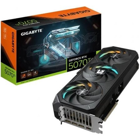 Tarjeta Gráfica Gigabyte GeForce RTX 5070 Ti Gaming OC 16G/ 16GB GDDR7 - 9VN507TGO-00-G10