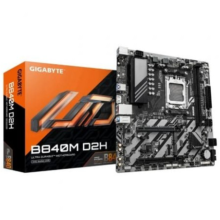 Placa Base Gigabyte B840M D2H Socket AM5/ DDR5/ PCIe 4.0/ Micro ATX - 9MB84MD2H-00-G10