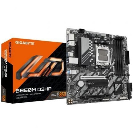 Placa Base Gigabyte B850M D3HP/ Socket AM5/ DDR5/ PCIe 5.0/ Micro ATX - 9MB85MHP-00-G10