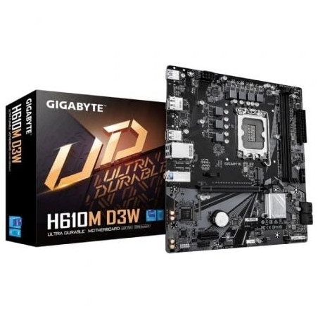 Placa Base Gigabyte H610M D3W Socket 1700/ DDR5/ PCIe 4.0/ Micro ATX - 9MH61M3W5-00-G10
