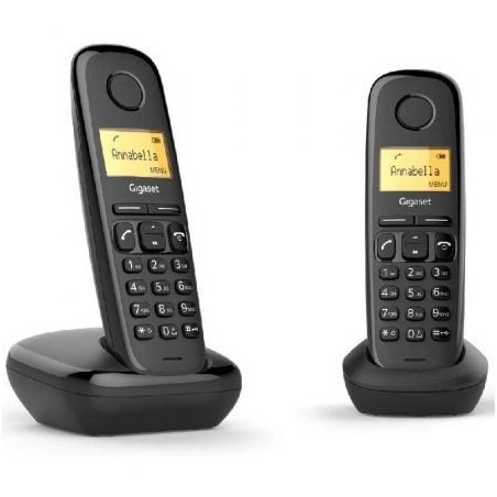 Teléfono Inalámbrico Gigaset A270/ Pack DUO/ Negro - L36852-H2812-D201