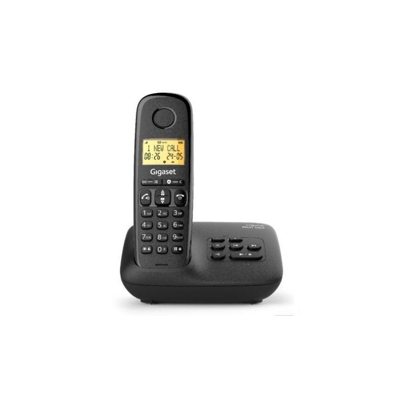 Teléfono Inalámbrico Gigaset Basic 100/ Negro - S30852-H3206-D201