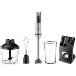 Batidora de mano Grunkel BM-2000SET/ 2000W/ Capacidad 0.8L/ Incluye Vaso, Picadora, Varilla y Soporte - BM-2000SET