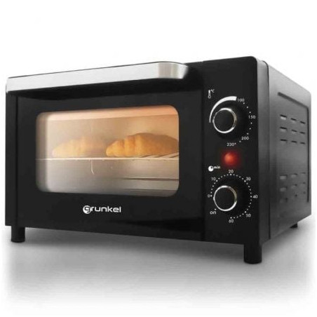 Horno de Sobremesa Grunkel HR-10MINI/ 1600W/ Capacidad 10L/ Negro - HR-10MINI