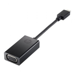 Conversor HP 4SH06AA/ USB Tipo-C Macho - VGA Hembra/ 7.6cm/ Negro - 4SH06AA