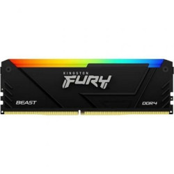 Memoria RAM Kingston FURY Beast RGB 32GB/ DDR4/ 3200MHz/ 1.35V/ CL16/ DIMM - KF432C16BB2A/32